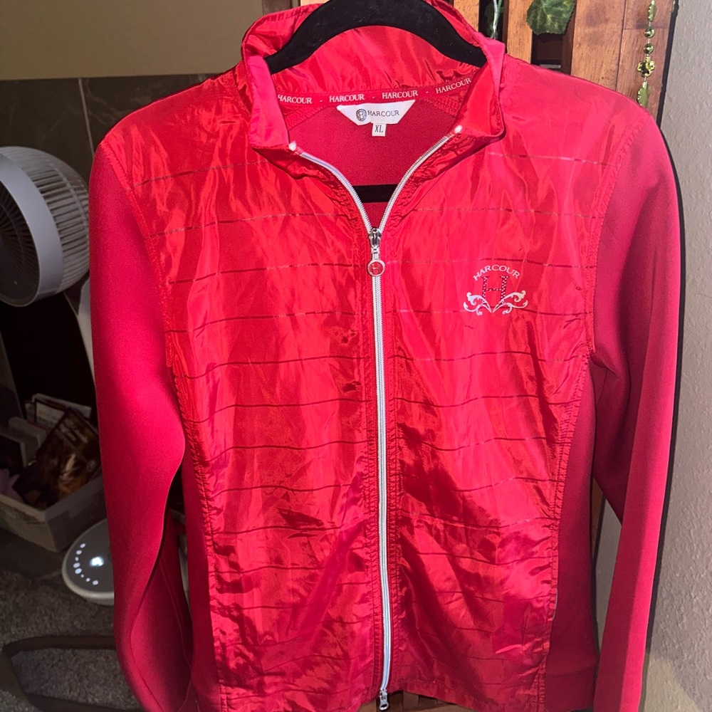 Harcour France Red Zip-Up Jacket